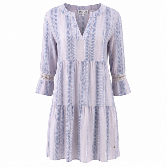 Preloved, White and Blue Heidi Klein Dress, Small