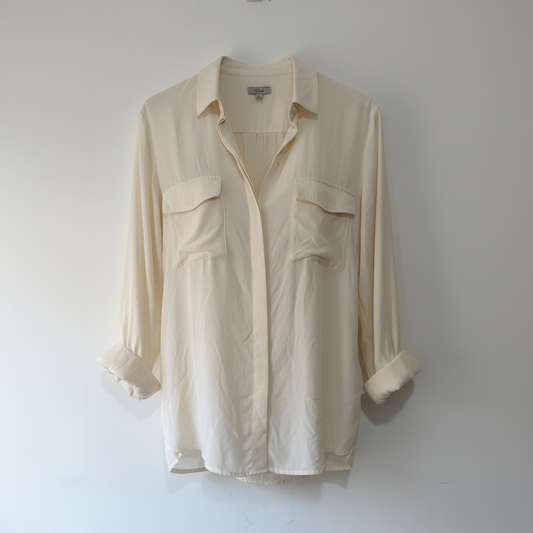 Preloved BRAND NEW Cream Rails Blouse, Size L