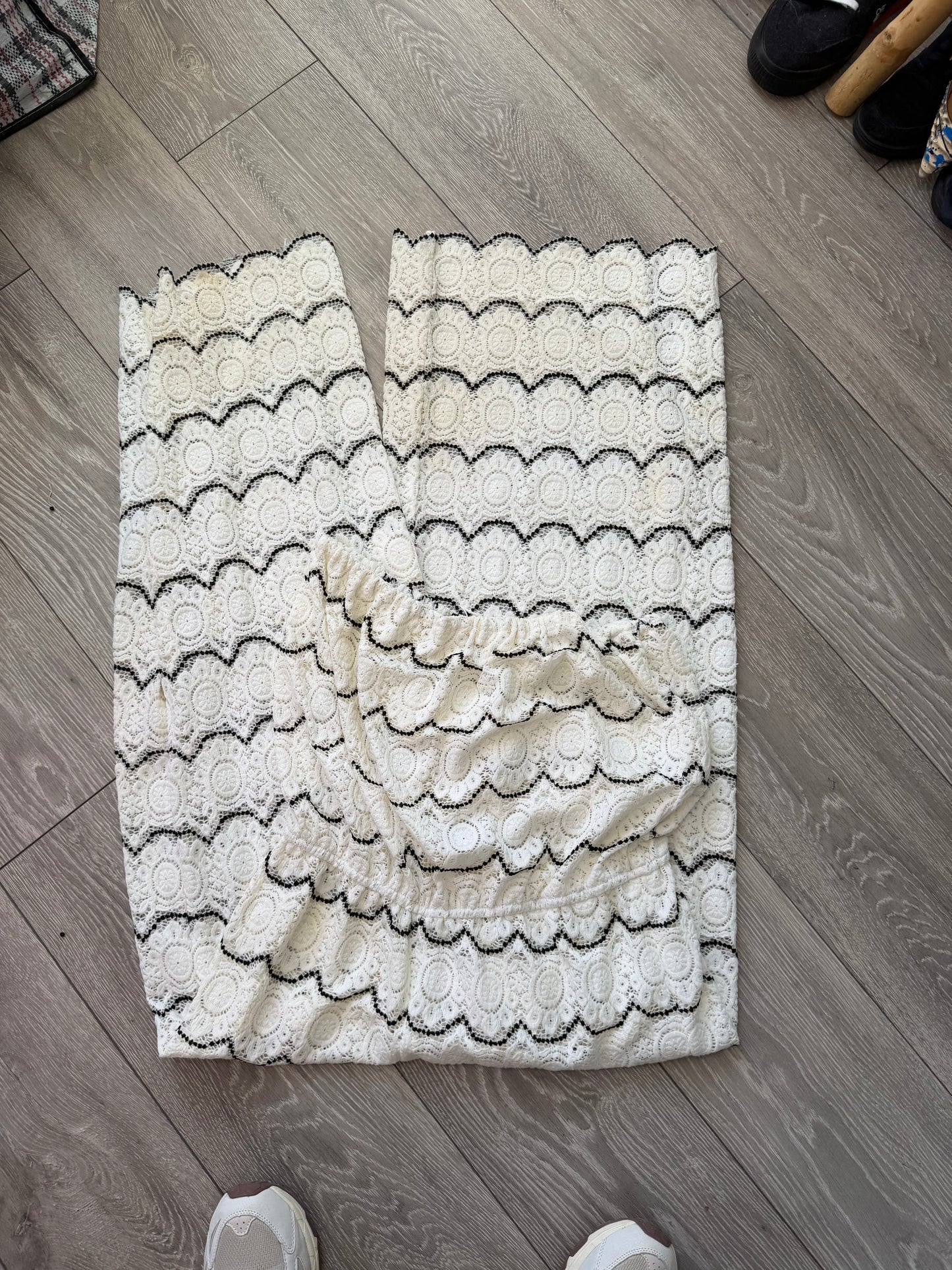 Preloved White Sunkissed & Something Jumpsuit Cover Up, M/L