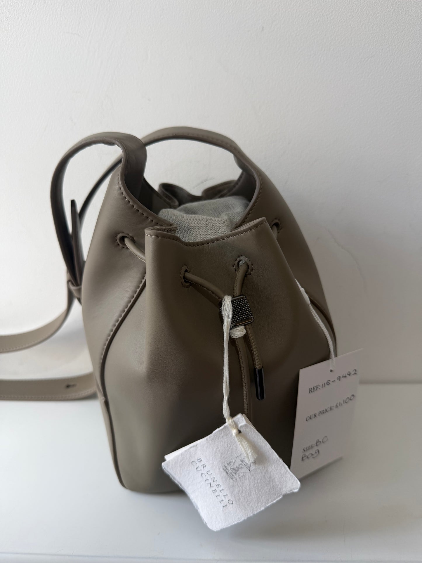 Preloved BRAND NEW Brunello Cucinelli Handbag Small Taupe