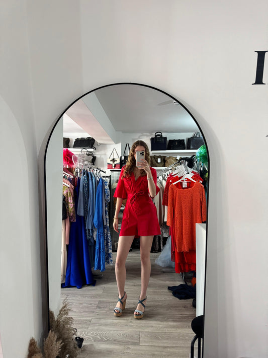 Red Ba&sh Playsuit, Small