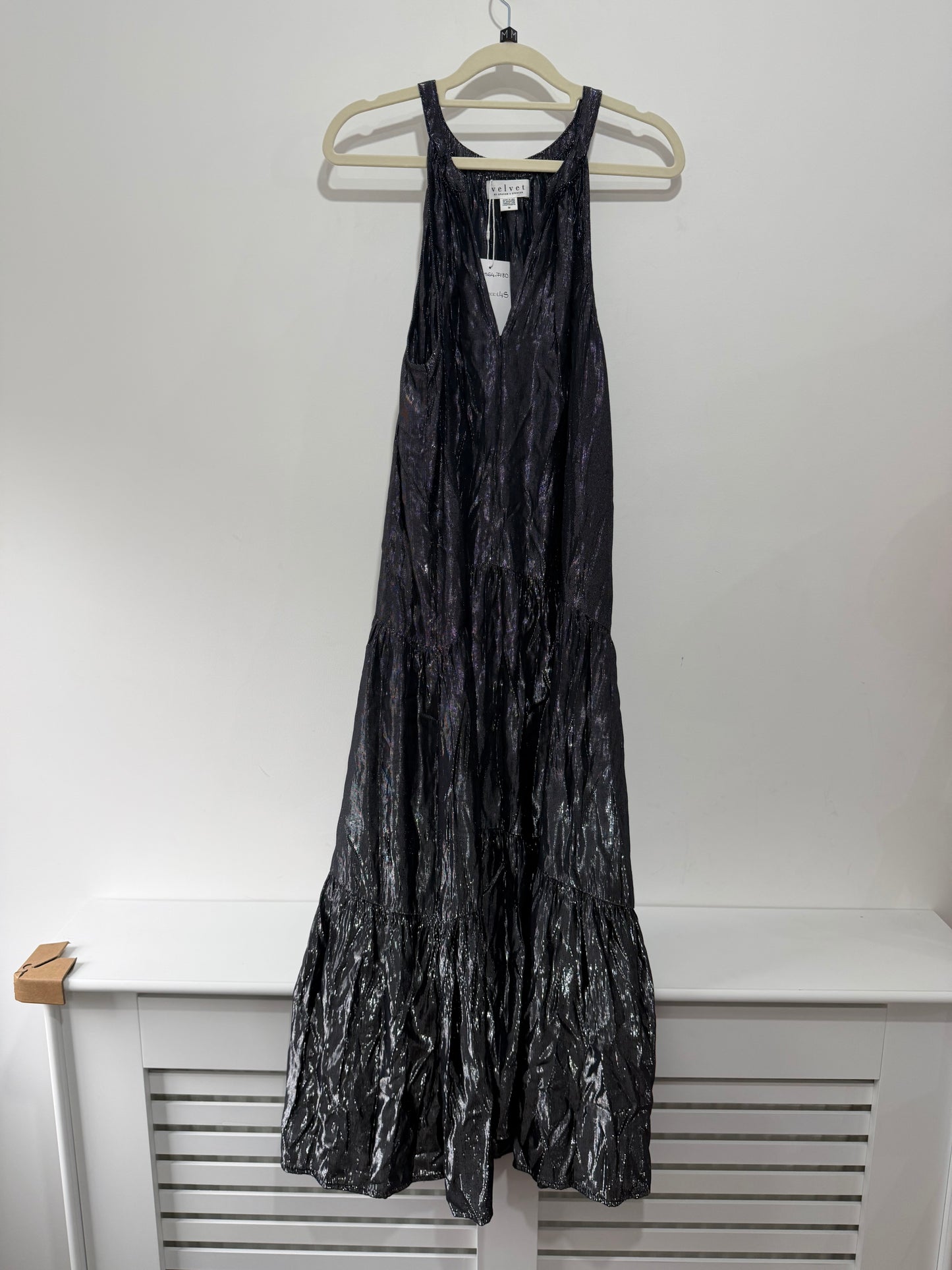 Pre-owned, Silver Velvet by Graham & Spencer Dress, Size M