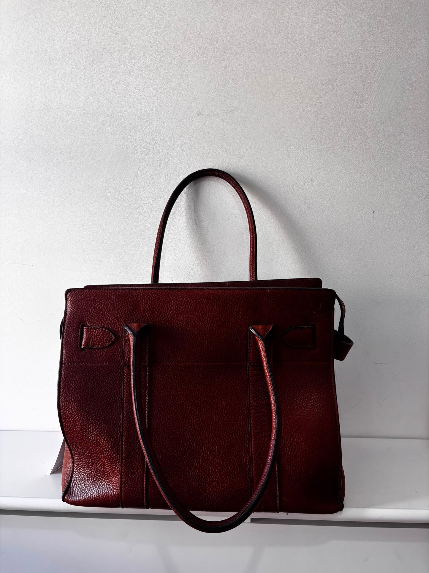 Preloved, Tan Brown Mulberry Zipped Bayswater Handbag