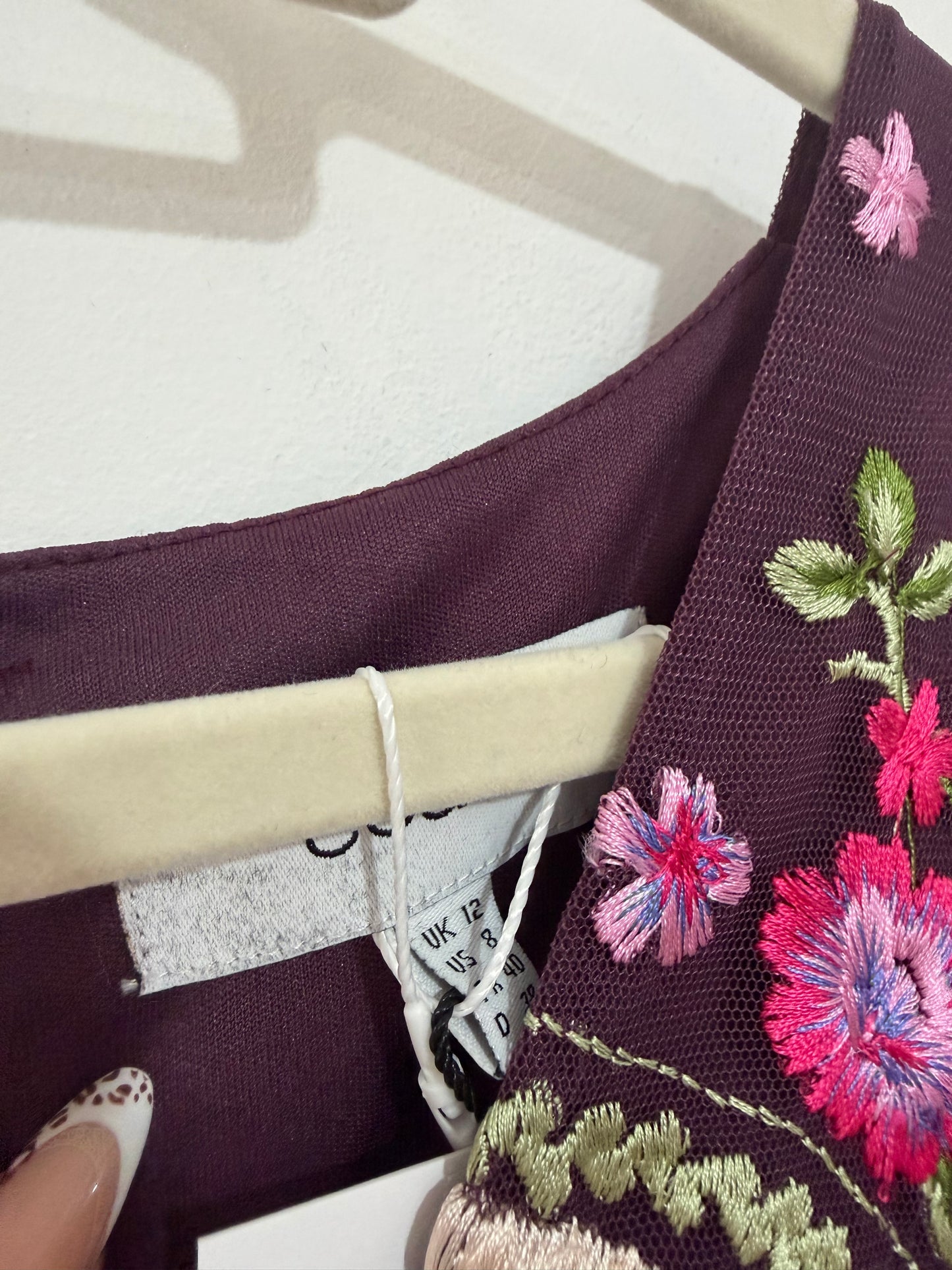 Preloved purple Floral Coast Dress, 12