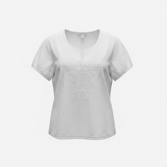 Pre-loved white Monsoon Blouse, Size 12