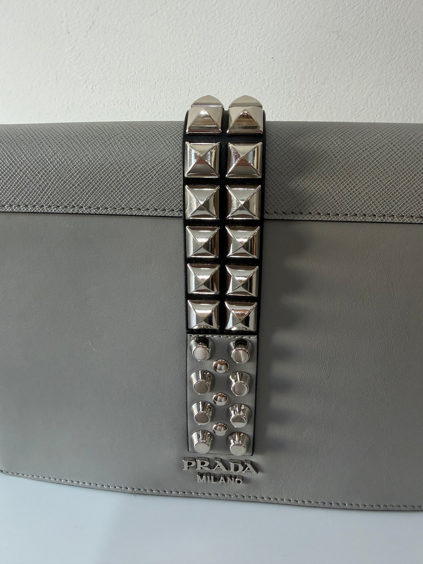 Preloved Light Grey Prada Bag
