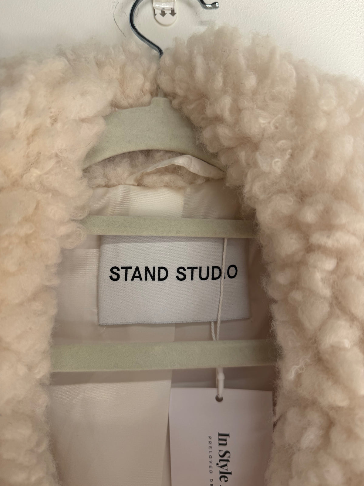 Preloved Stand Studio Coat Size Small Cream