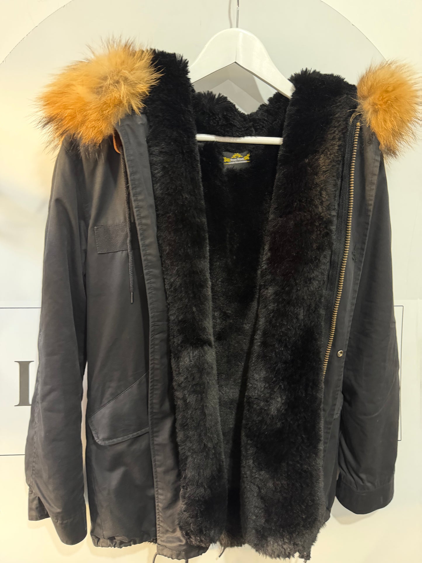 Fur Hood SW10 Parka Coat, Size 12