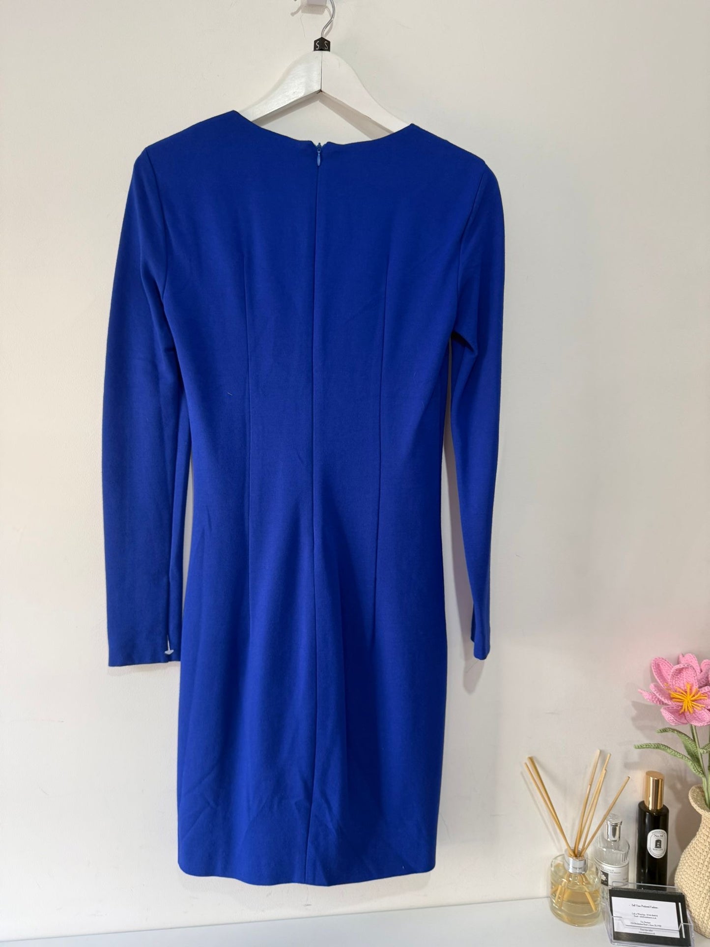 Preloved, Royal Blue Versace Jeans Dress, UK 10
