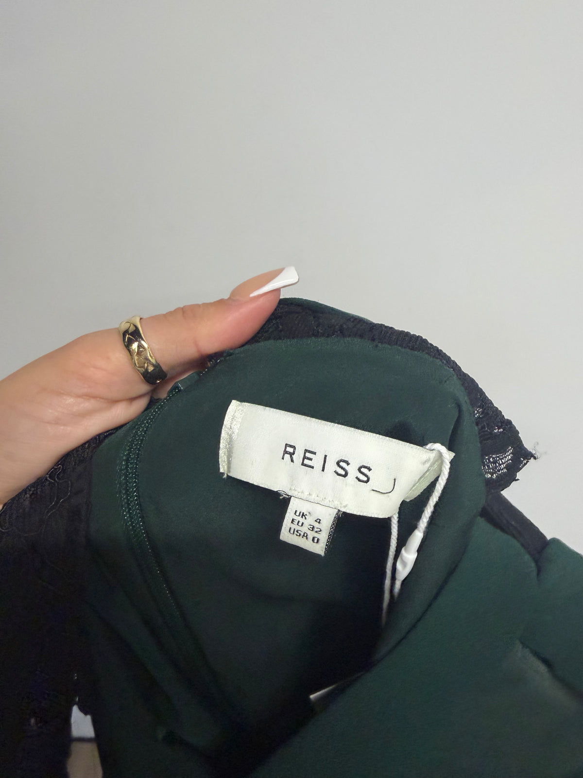 Preloved Reiss Dress Size UK 4-6 Green
