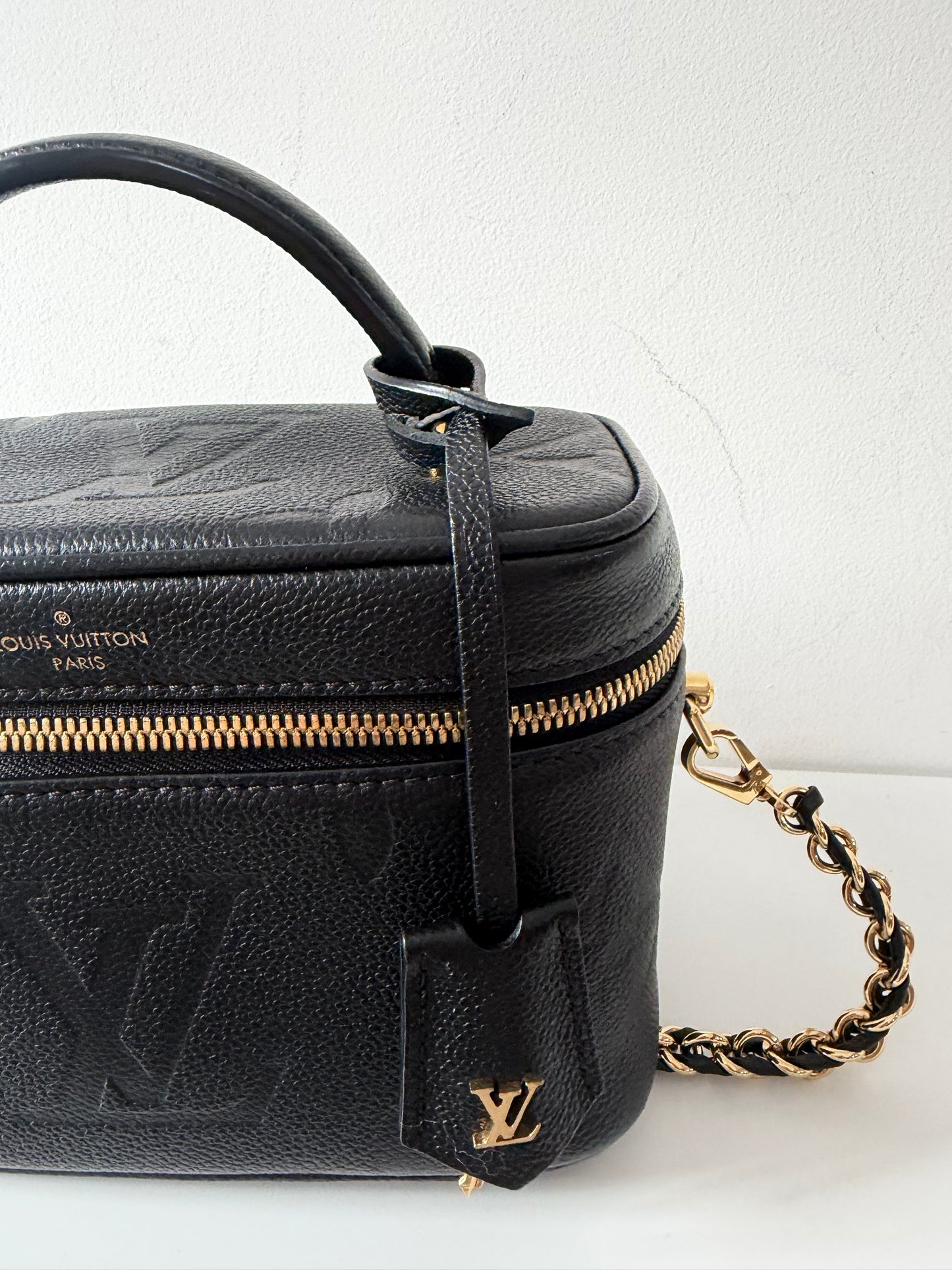 Preloved Black Monogram Louis Vuitton Vanity Bag