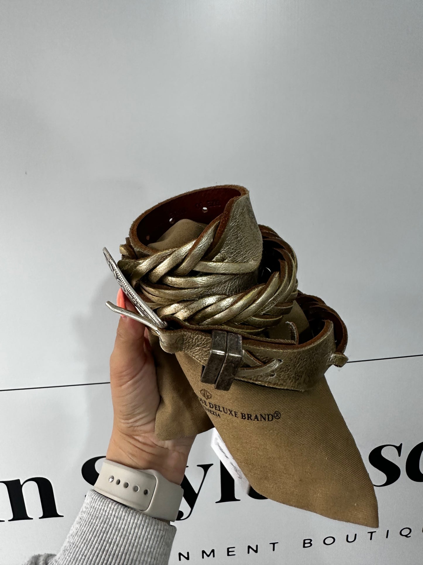 Gold Golden Goose Belt, 90cm