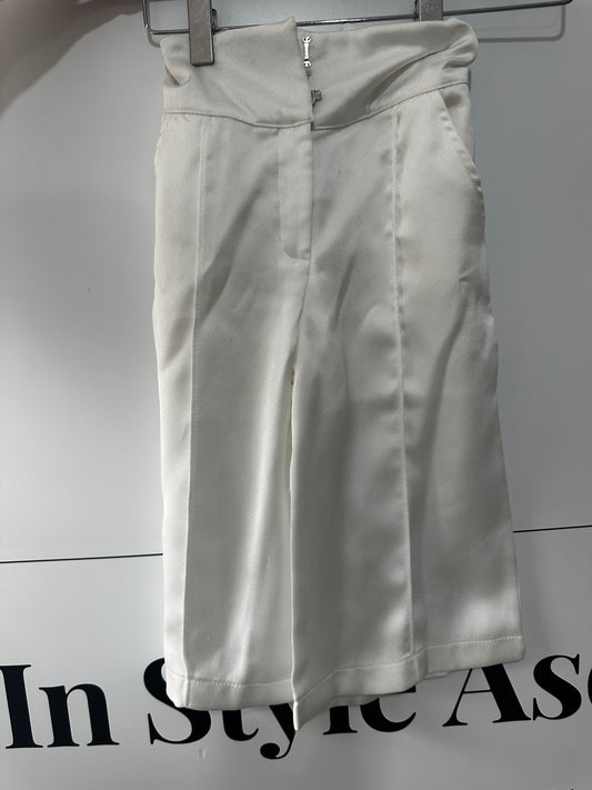 Cream Satin Petite Maison Kids Kids Trousers, Age 3