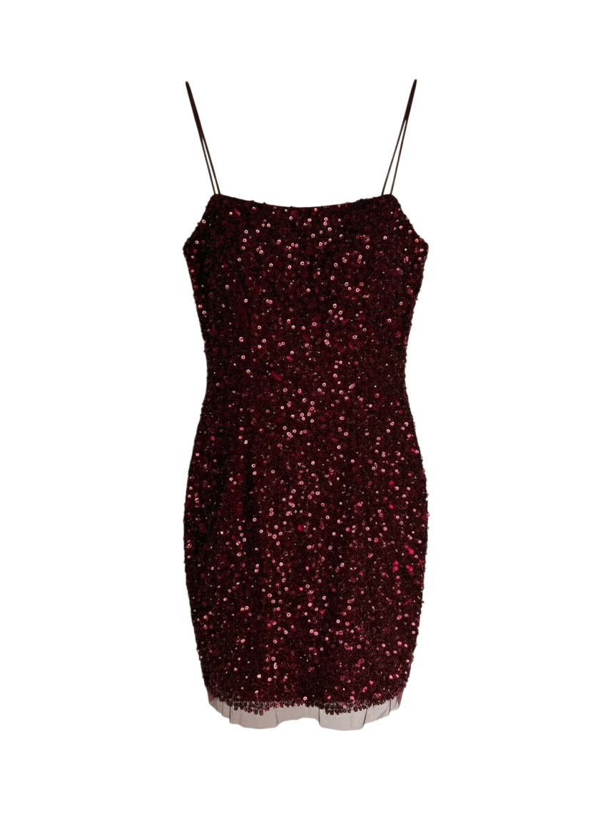 Preloved Aidan Mattox Dress Size 6 Red, BNWT
