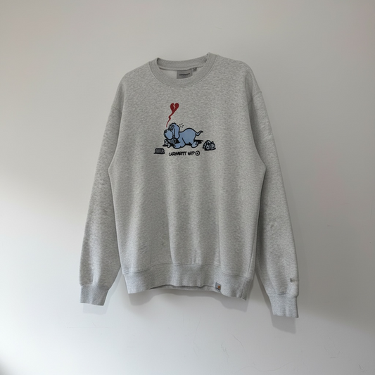 Preloved, Grey Carhartt Sweatshirt, Size Large