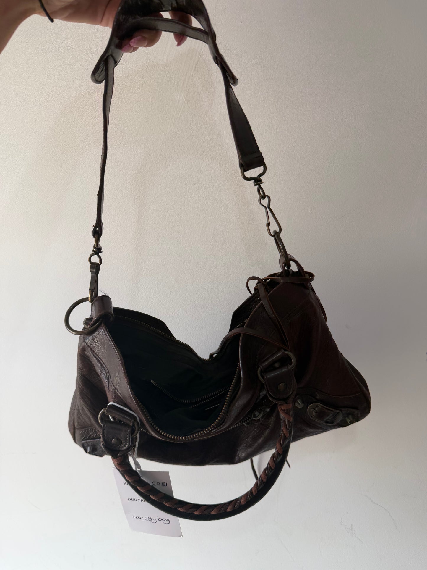 Pre-owned, Brown Balenciaga City Bag, Small