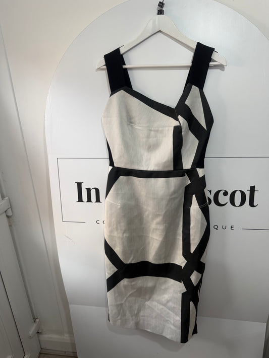 Black and White Ronald Mouret Dress, Size 10