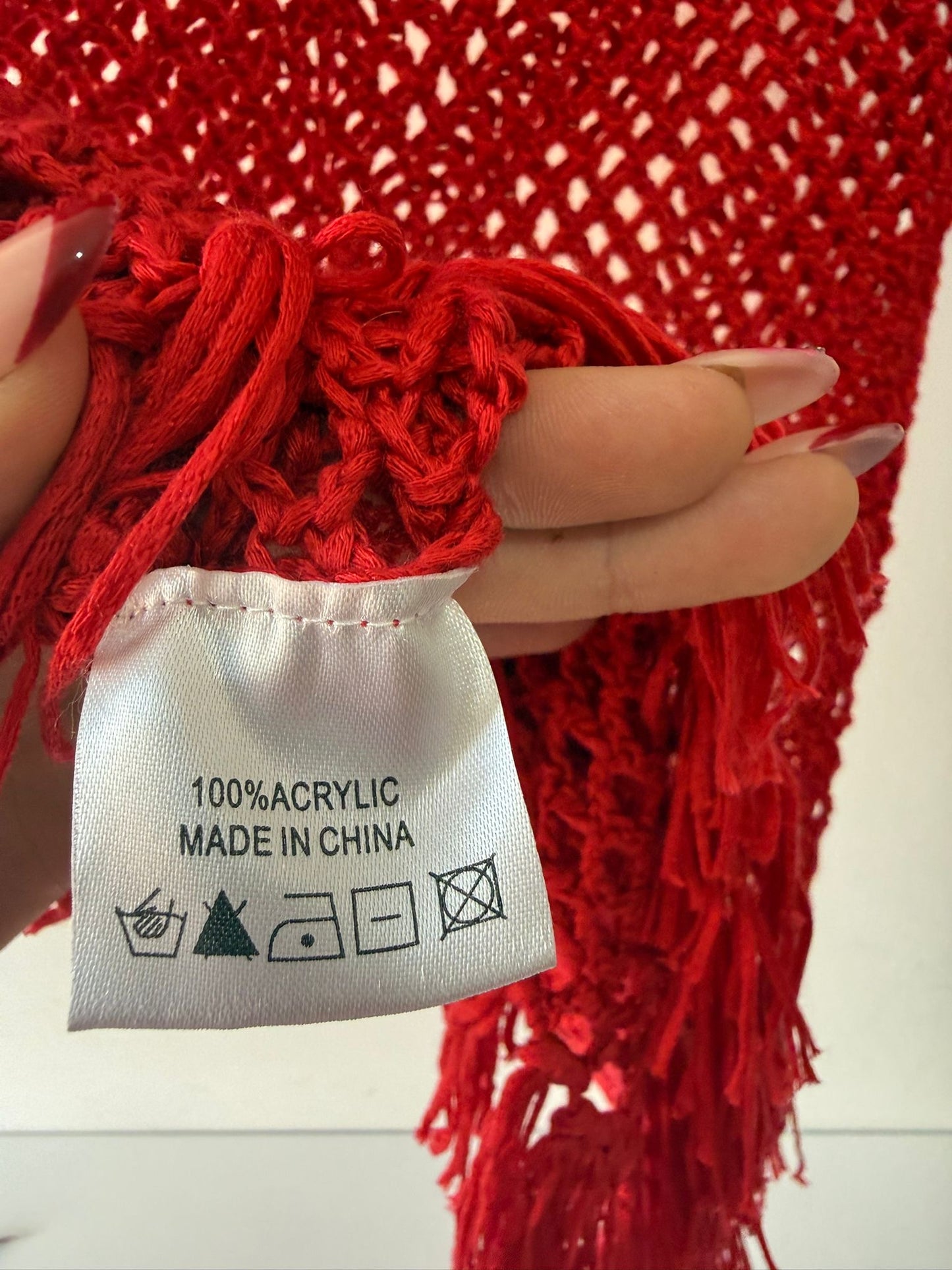 Pre-loved Red Melissa Obabash Cover up, M, BNWT