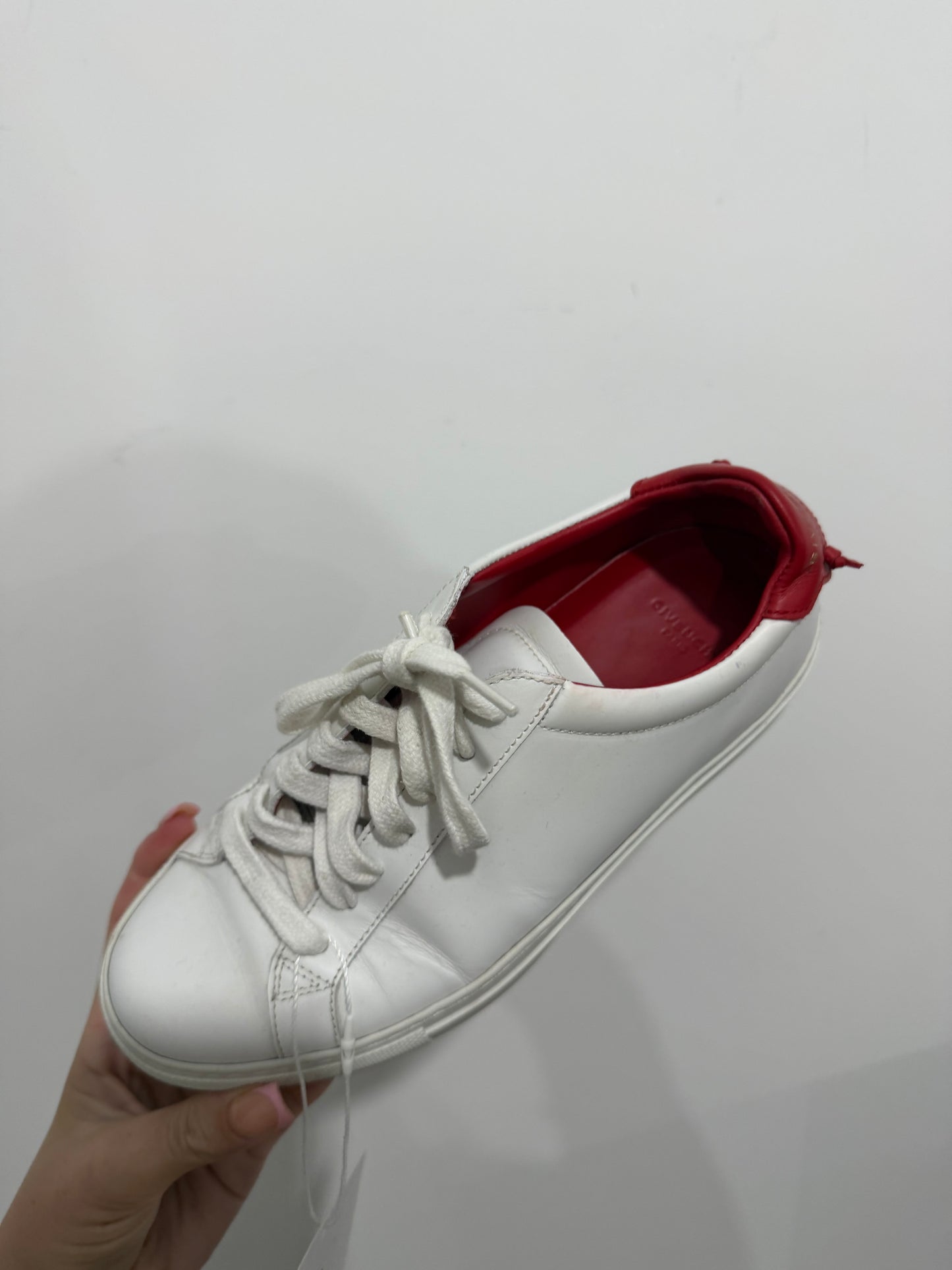 White/Red Givenchy Trainers, Size 36.5