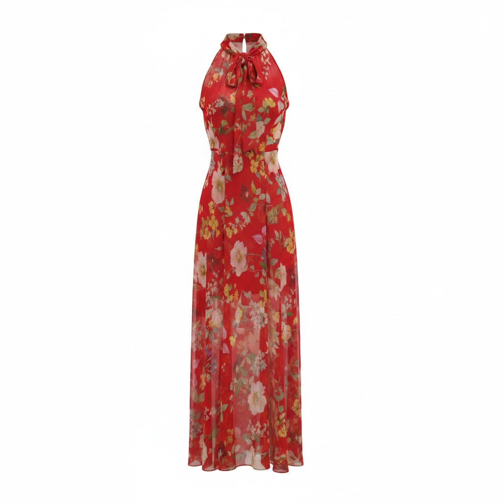 Preloved, Red Hobbs Dress, UK 12