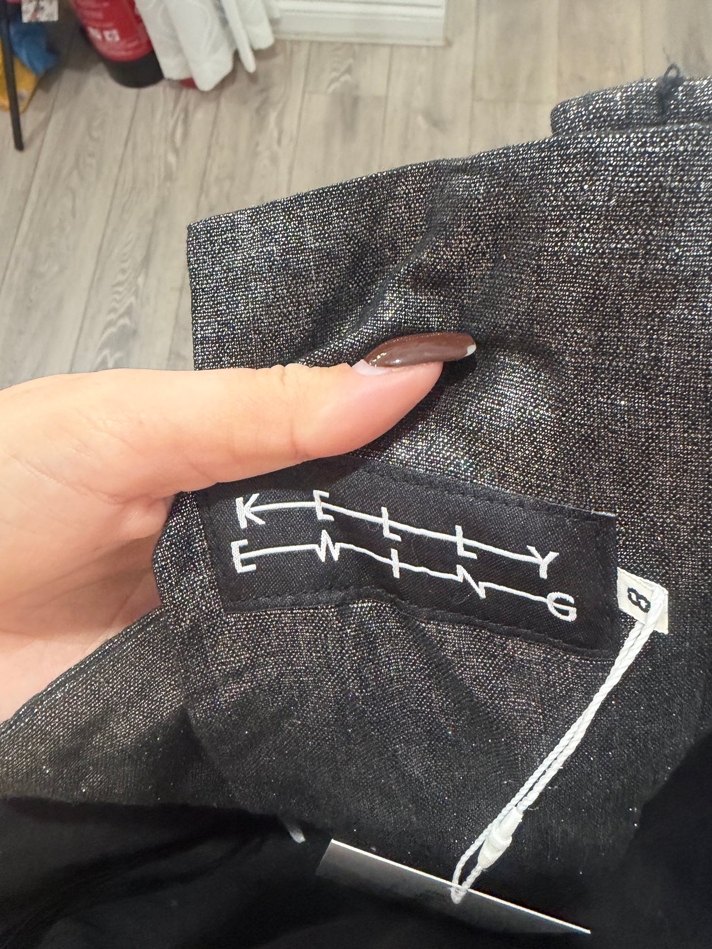 Silver Grey Kelly Ewing Corset Top, Size 8