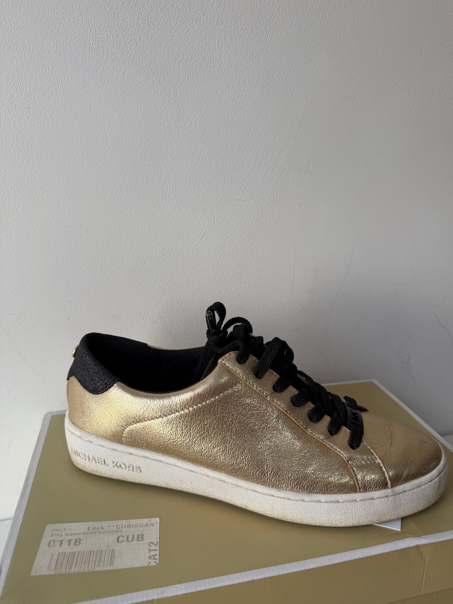 Gold Michael Kors Trainers, 4