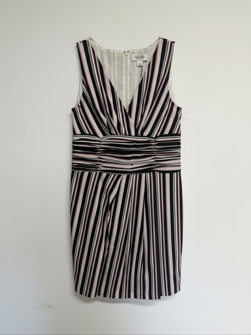 Preloved St.John Dress Size 12 Multi Striped