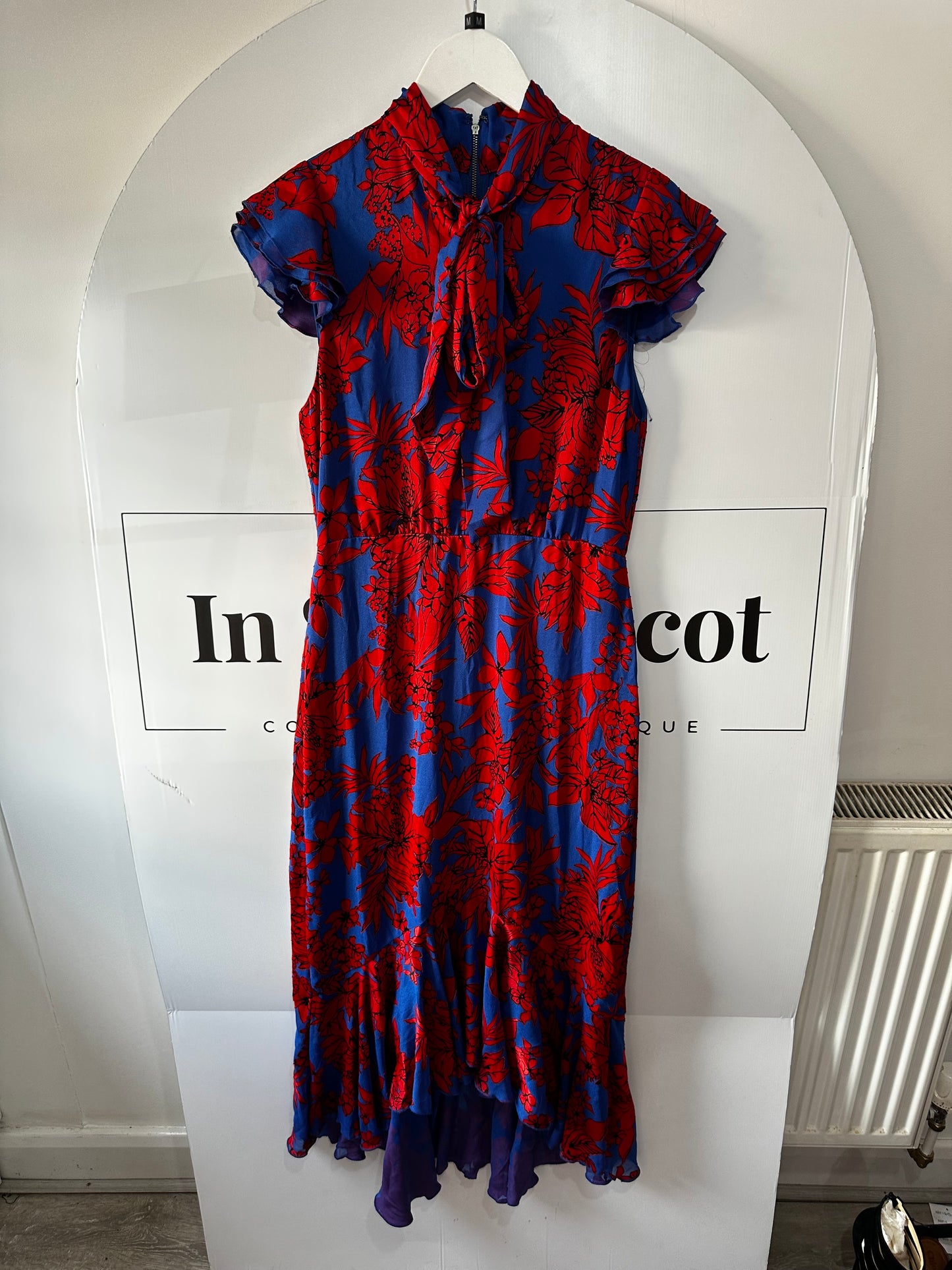 Red & Blue Alice + Olivia Dress, Size 12