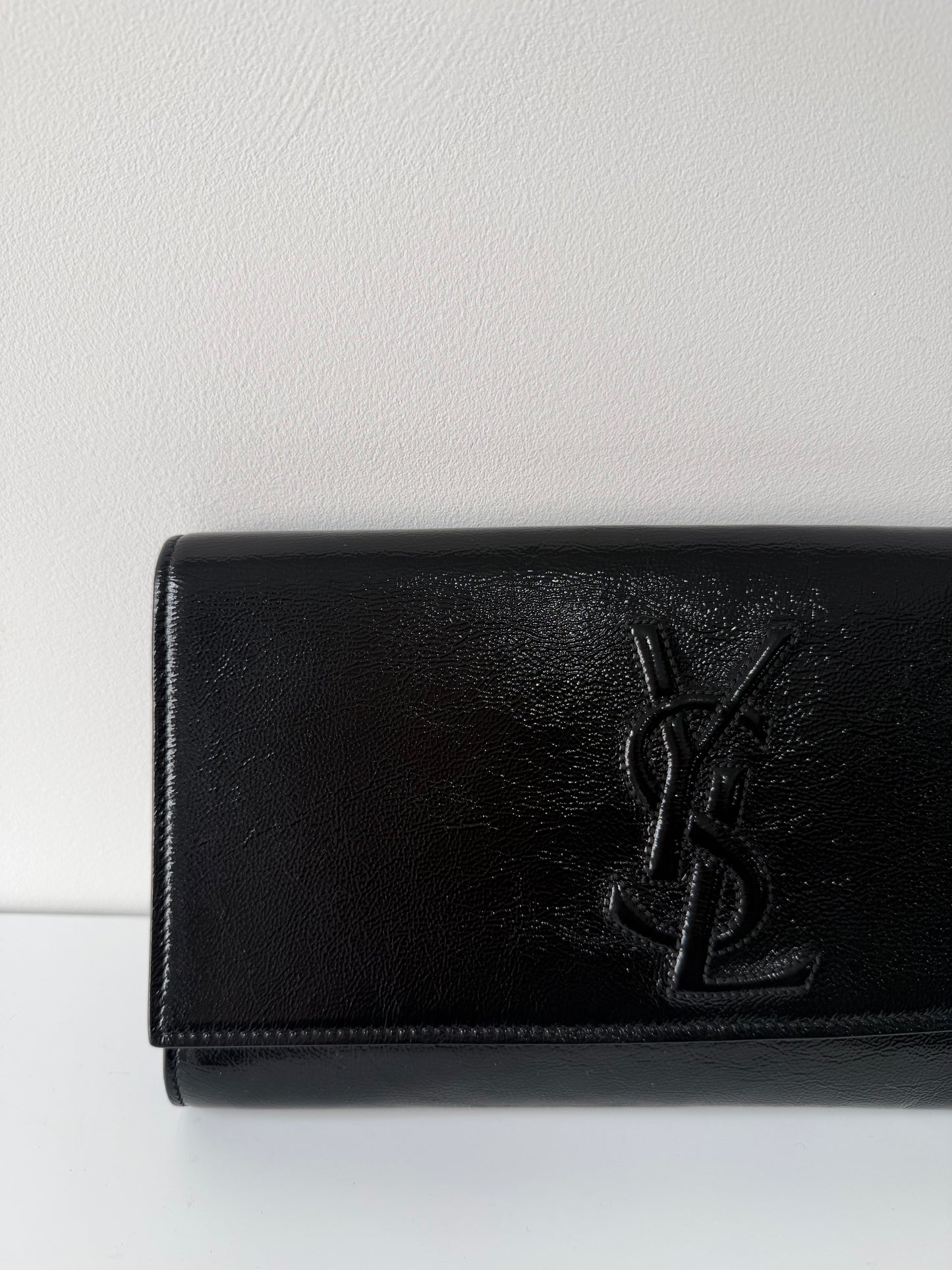 Preloved Black Patent YSL Handbag