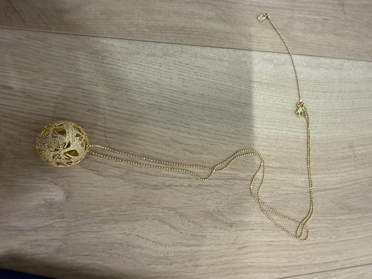 Preloved Swarovski Jewellery - Necklace Gold Hardware with diamonds