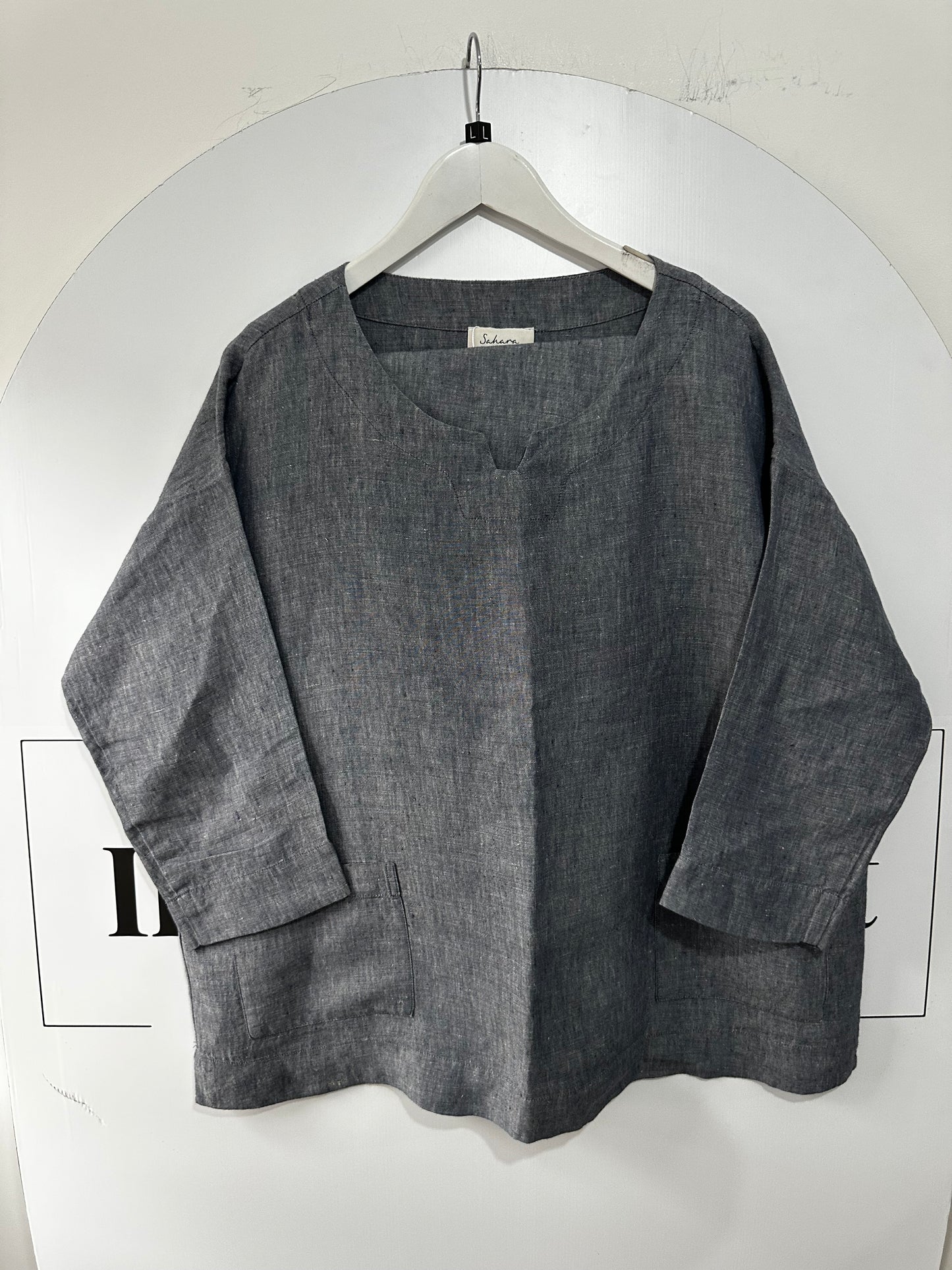Blue Sahara 2 Piece Linen Co Ord, Fits a Size L/XL