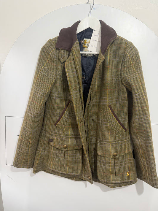 Tweed Green Joules Jacket, Small