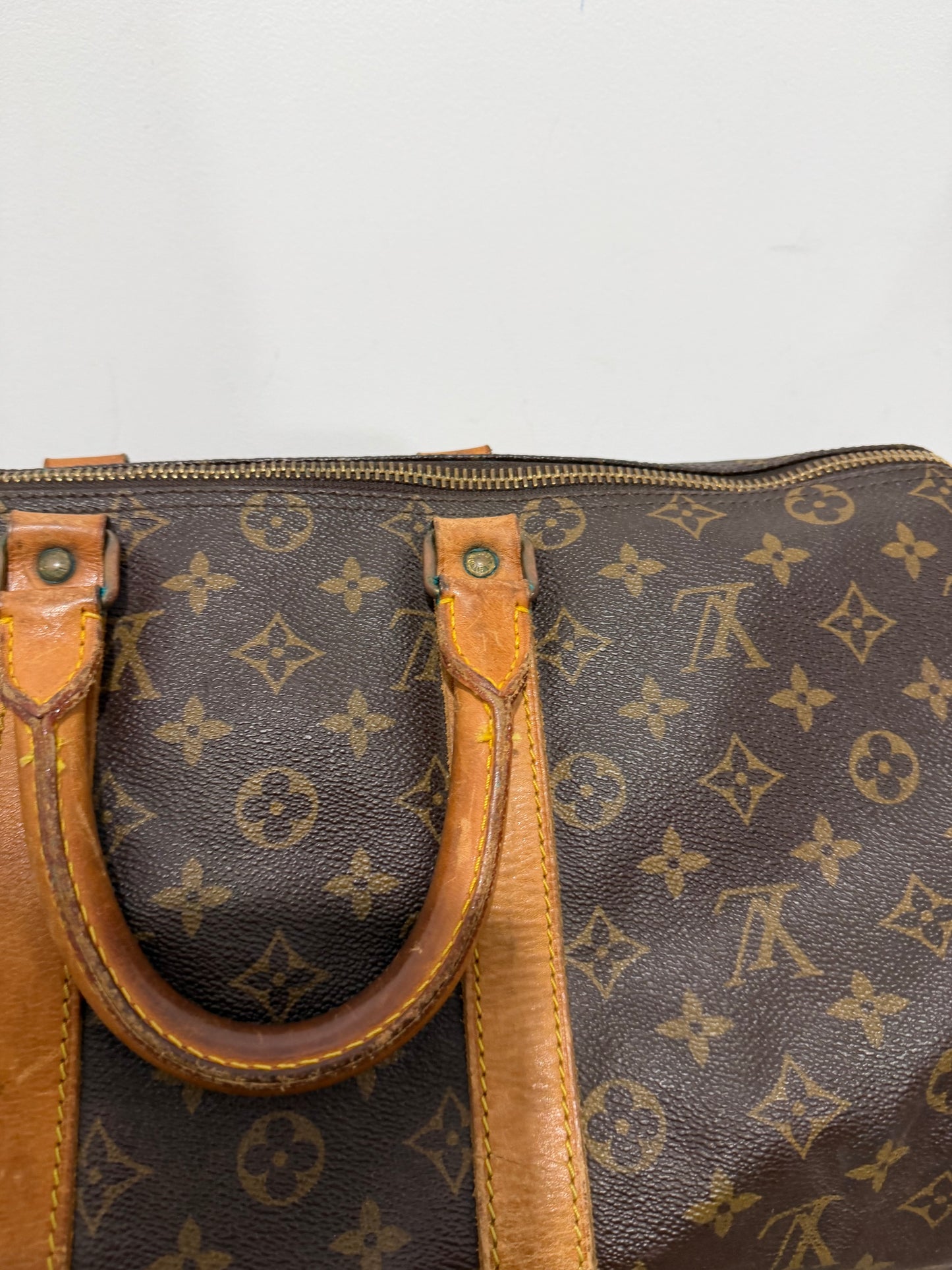 Preloved Monogram Louis Vuitton Keepall Holdall Duffle Bag, Size 45
