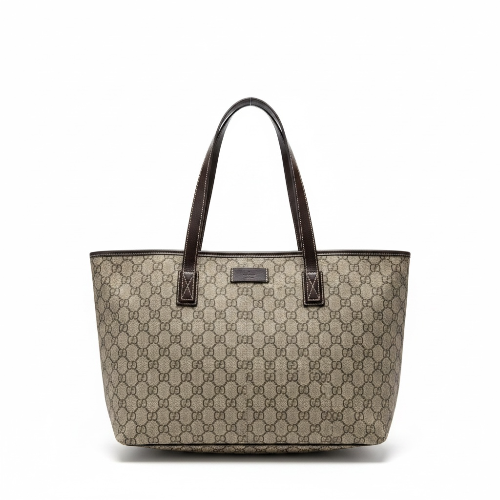 Pre-owned, Monogram CC Canvas Gucci Tote Handbag