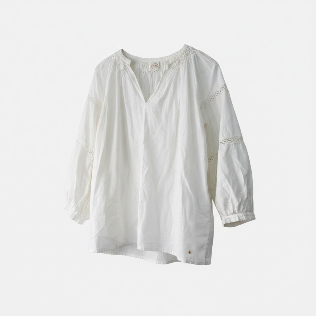 Preloved, White Mes Petits Hauts Top, 12