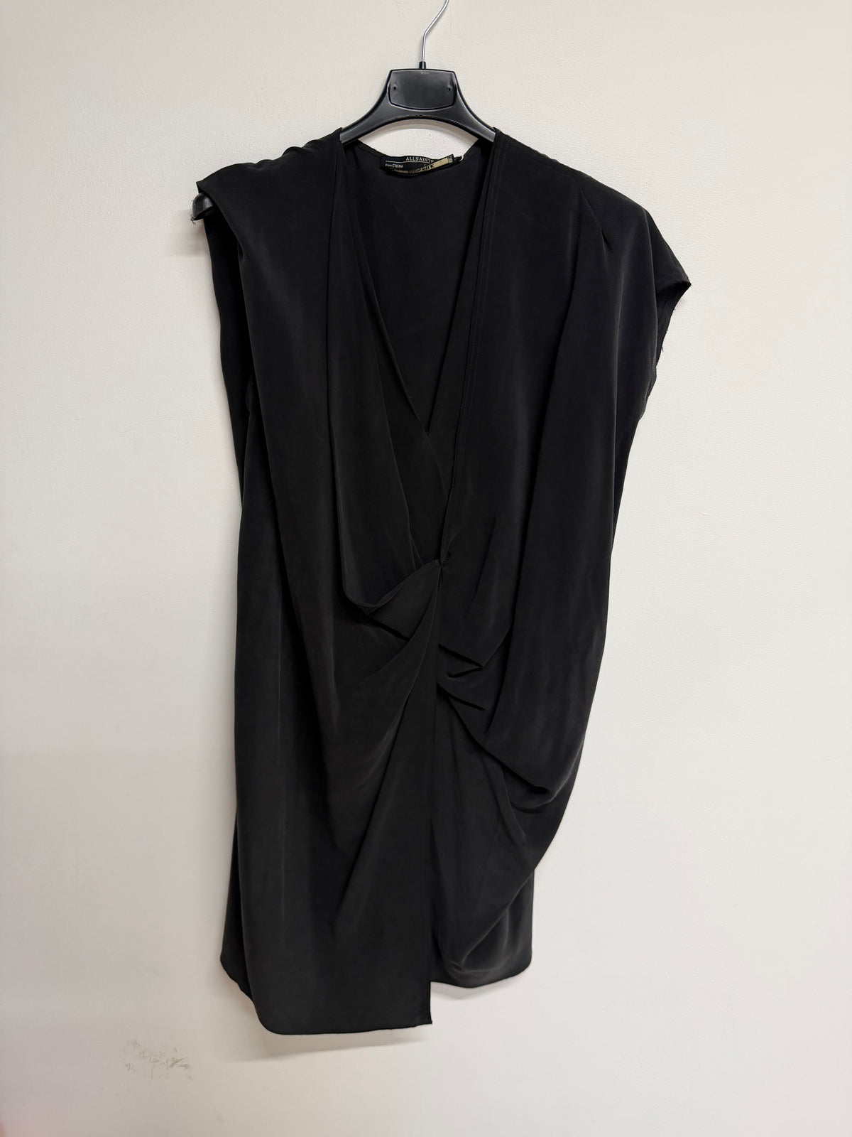 Preloved All Saints Dress Size UK 10 Black