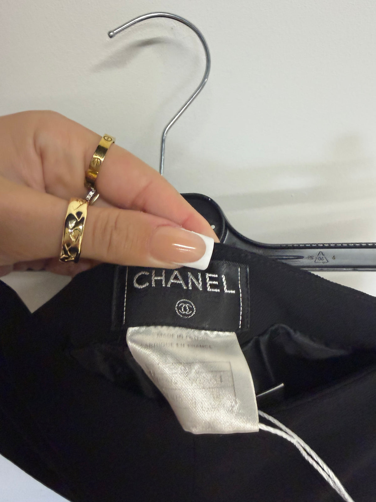 Preloved Chanel Trousers Size 10 Black