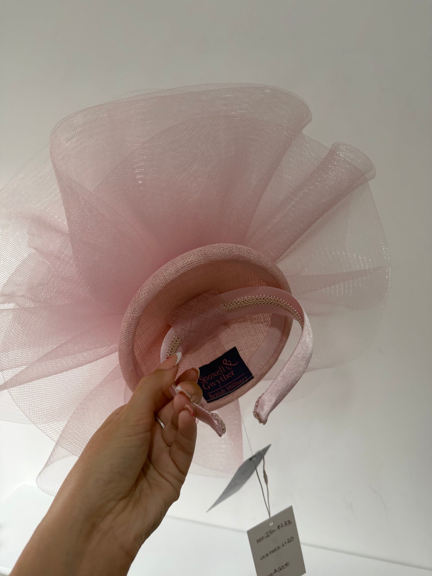 Preloved NEW Pink Snoxell & Gwyther Fascinator/Hat, Ascot