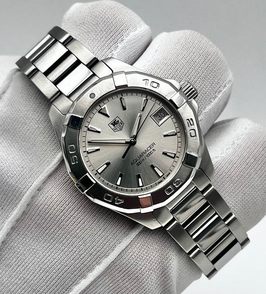 Silver dial 32mm Tag Heuer Watch