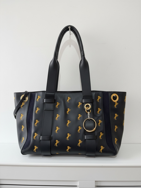 Preloved BRAND NEW Chloe Handbag Navy and Yellow
