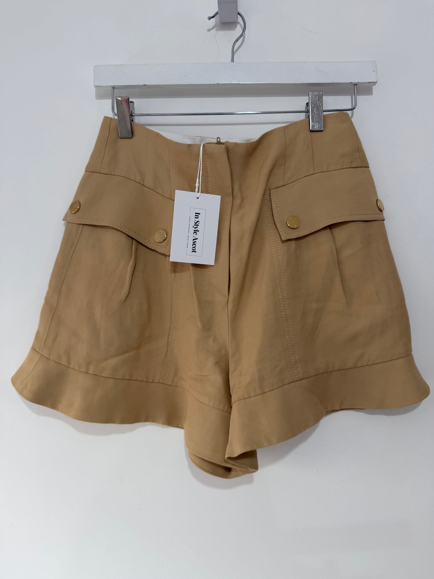 Beige Sandro Shorts, 8