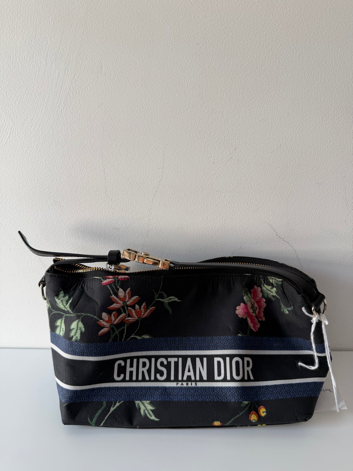 Floral pattern Christian dior Nomad pouch canvas