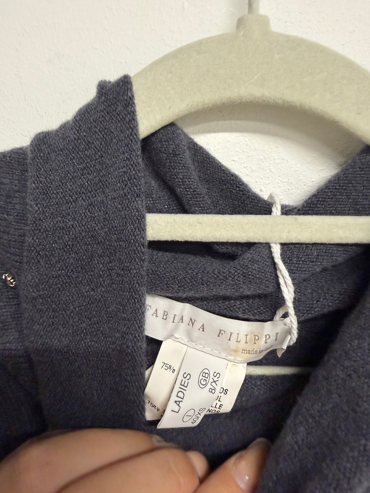 Preloved Fabiana Filippi Jumper Size XS Grey