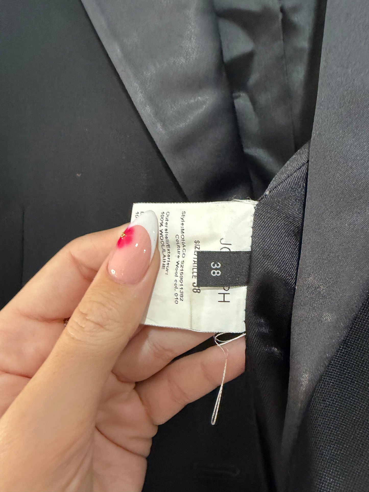 Preloved, Black Joseph Blazer, UK 10