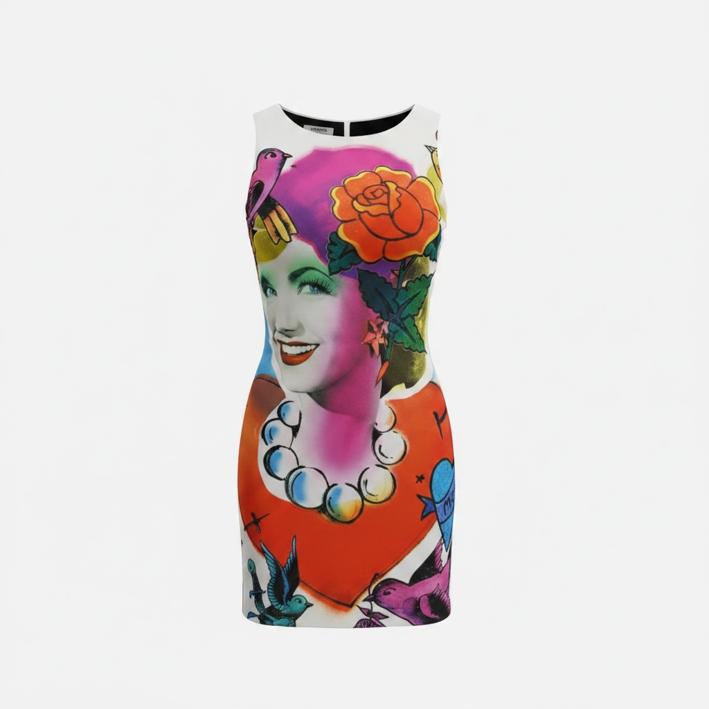 Preloved, Pattern Moschino Dress, Size 10