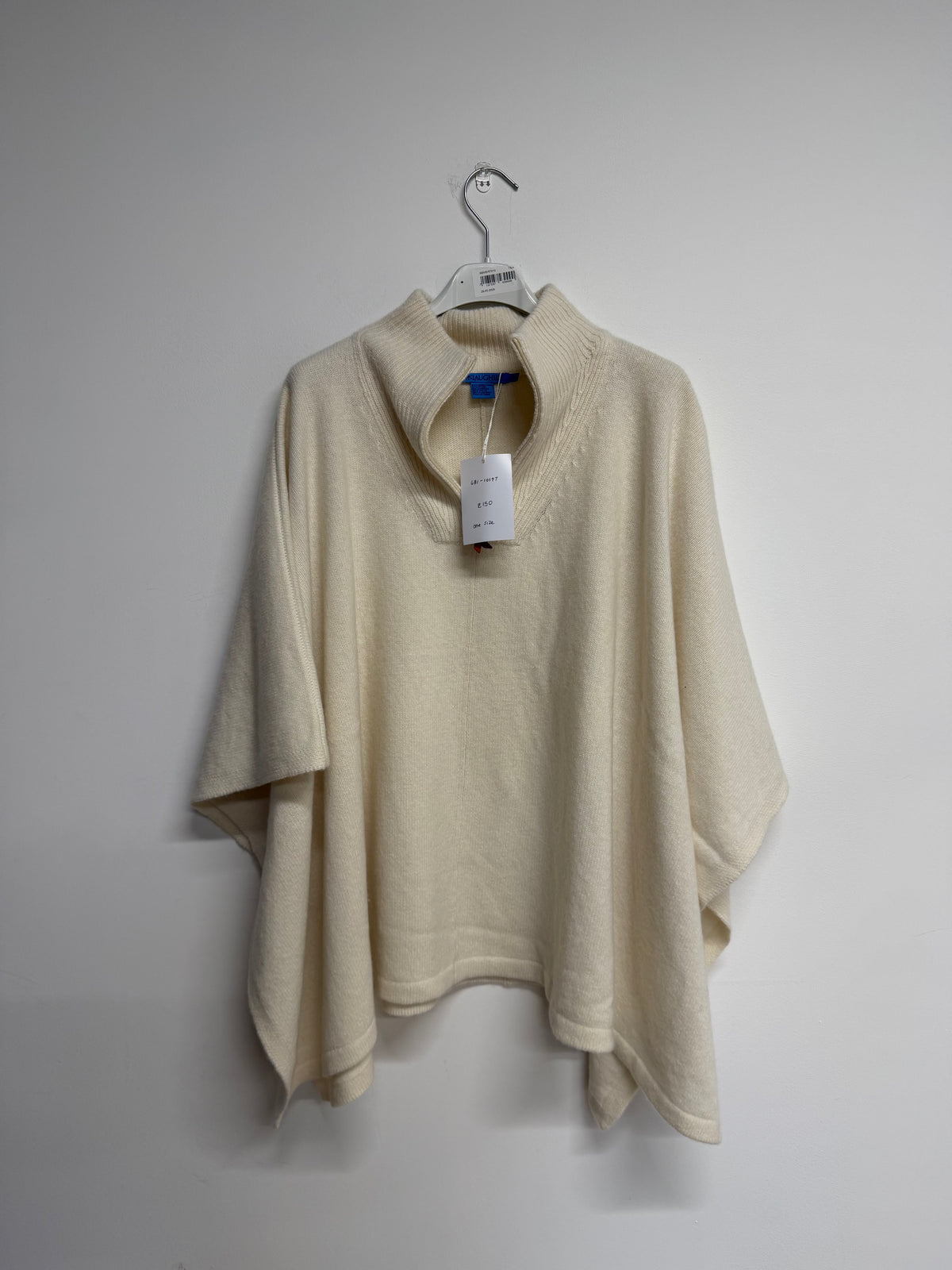 Preloved J.McLaughlin Poncho One size White