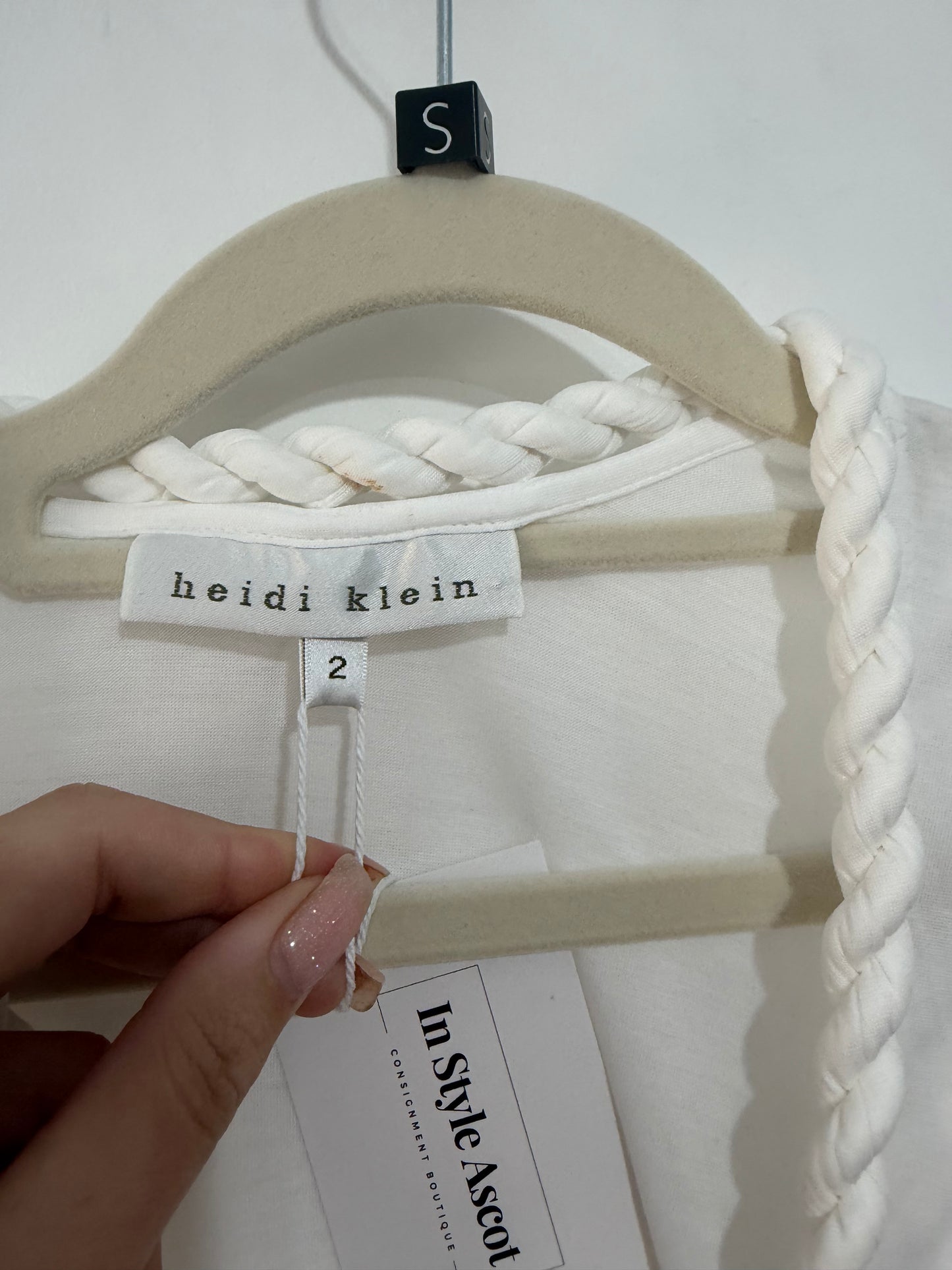 Pre-owned, White Heidi Klein Summer Dress, Size S