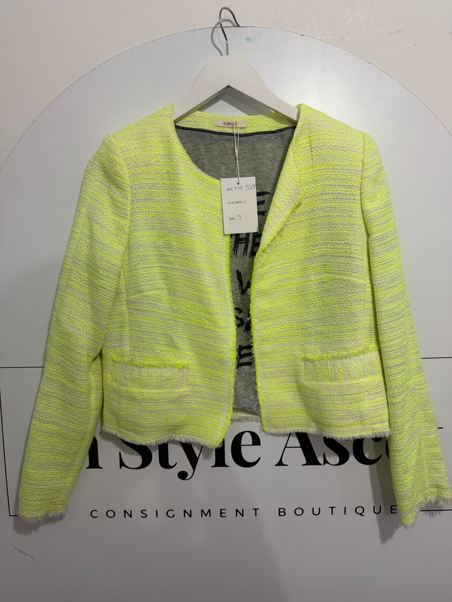 Green D sport Boucle Jacket and dress set, Size S