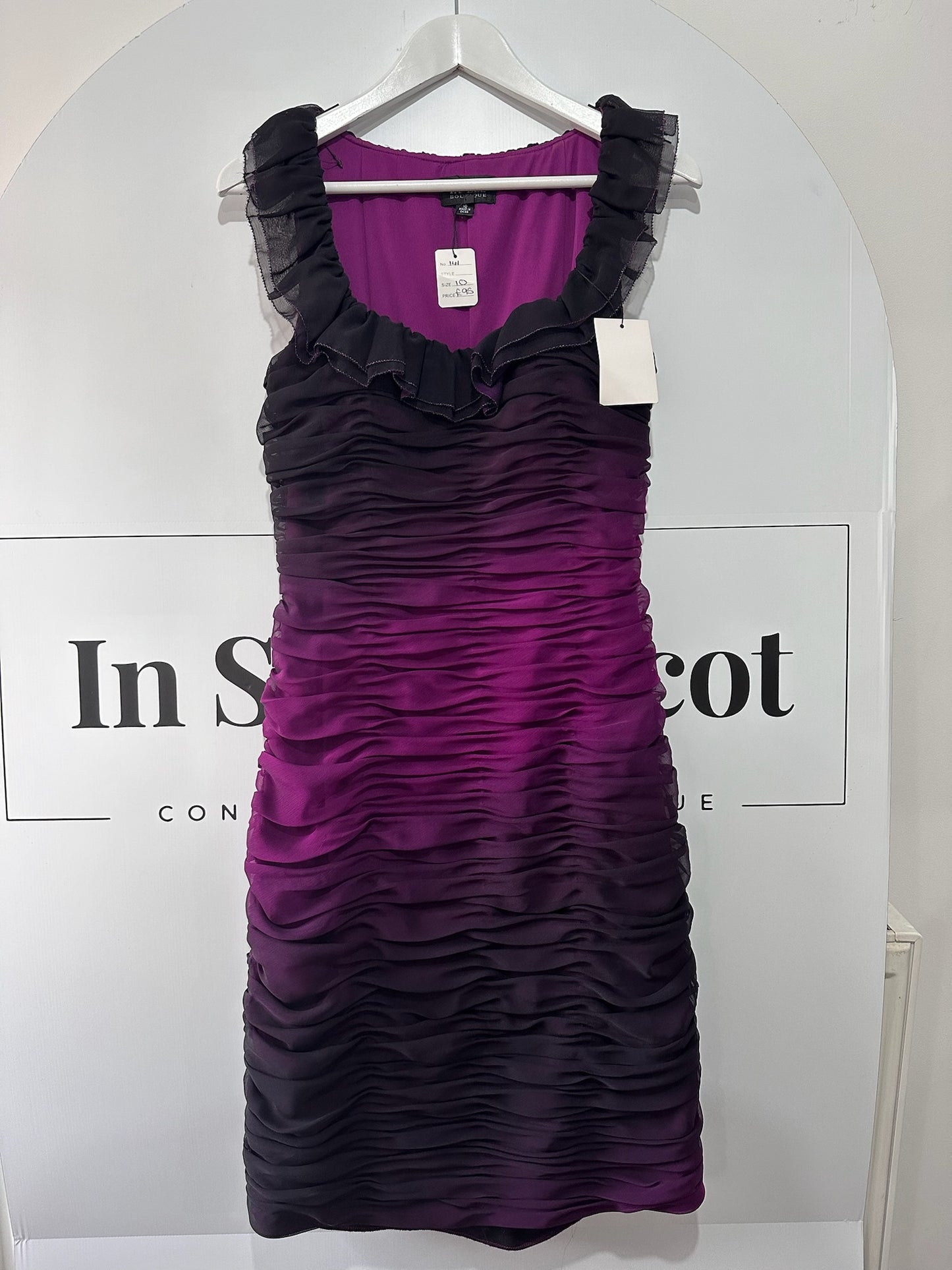 Purple Adrianna Papell Cocktail Dress, 10