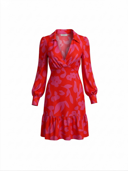 Preloved Never Fully Dressed Dress UK 10 Red and Pink